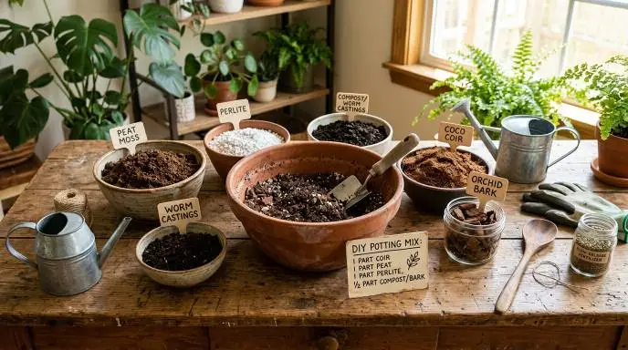 How to Make Your Own Indoor Potting Mix: The Complete DIY Guide