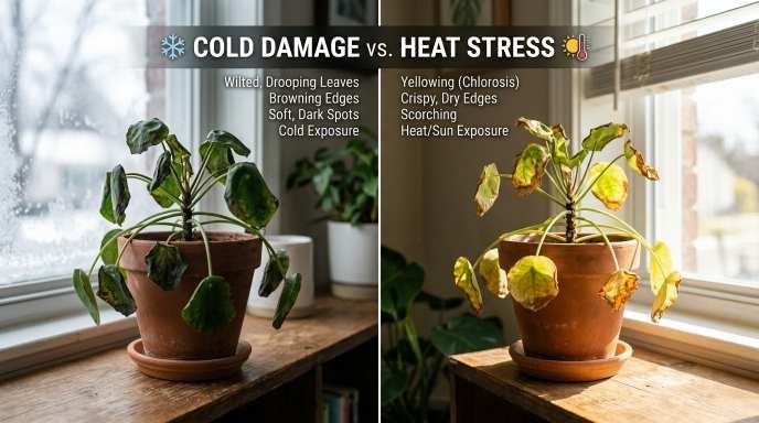 cold damage on houseplants