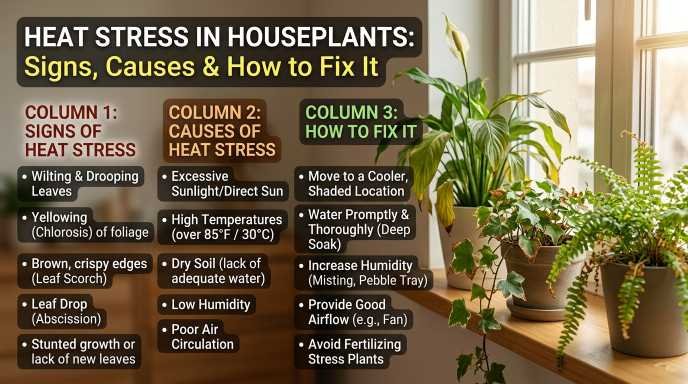 heat stress in houseplants
