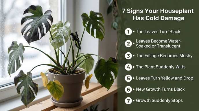 cold damage on houseplants