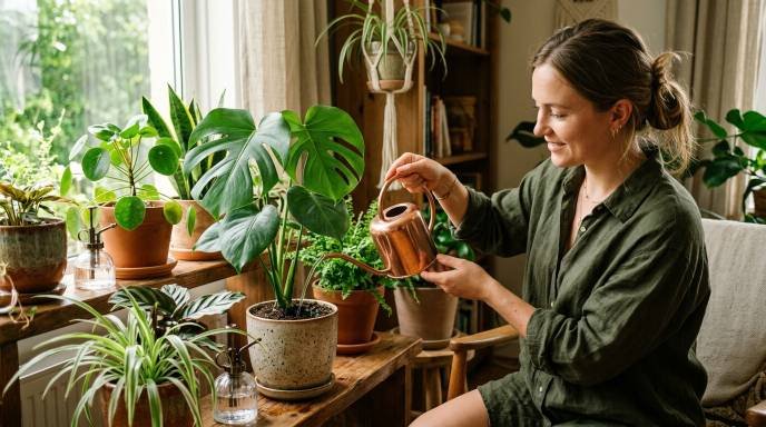 how to water houseplants

