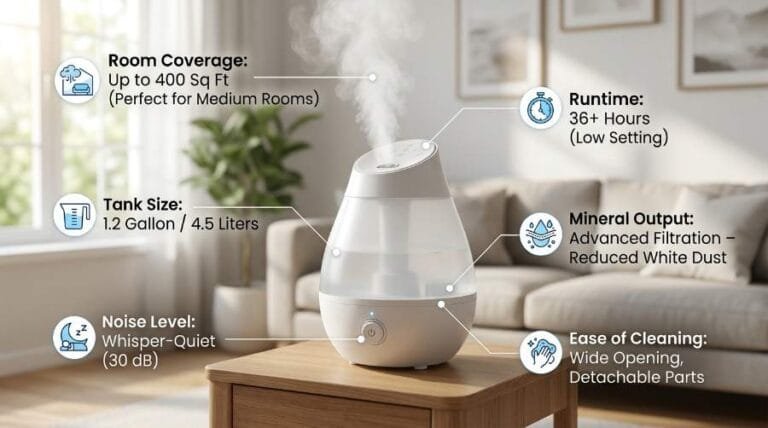 best humidifiers for houseplants key features.