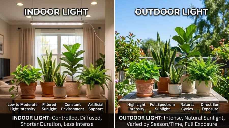 how much light do indoor plants need
