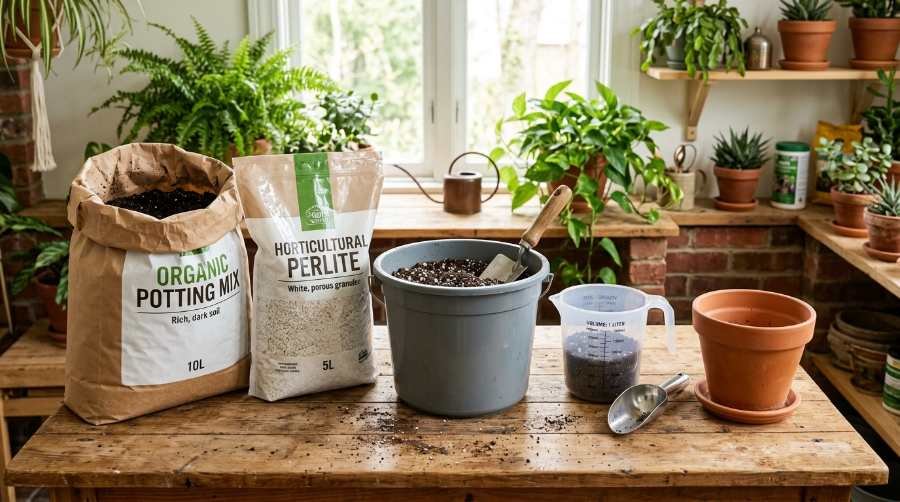 how to add perlite to potting soil
