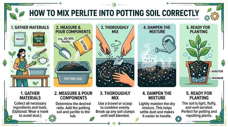 perlite ratio for indoor plants

