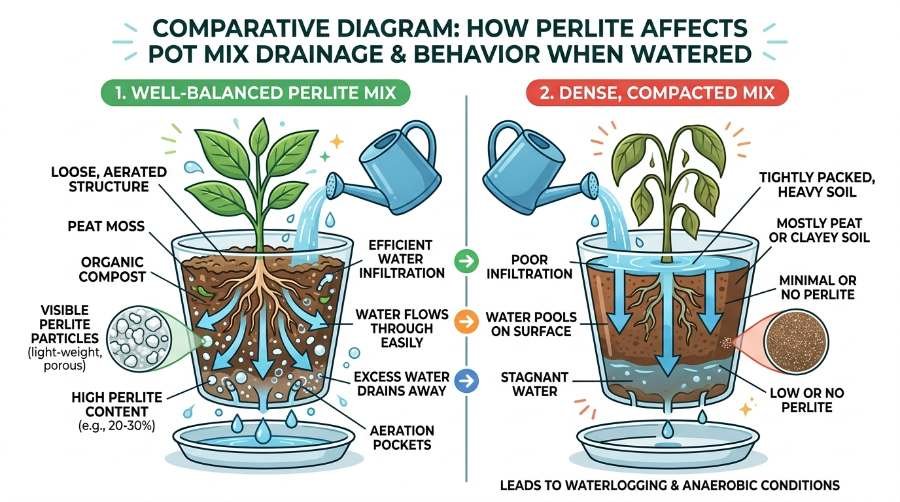 perlite ratio for indoor plants
