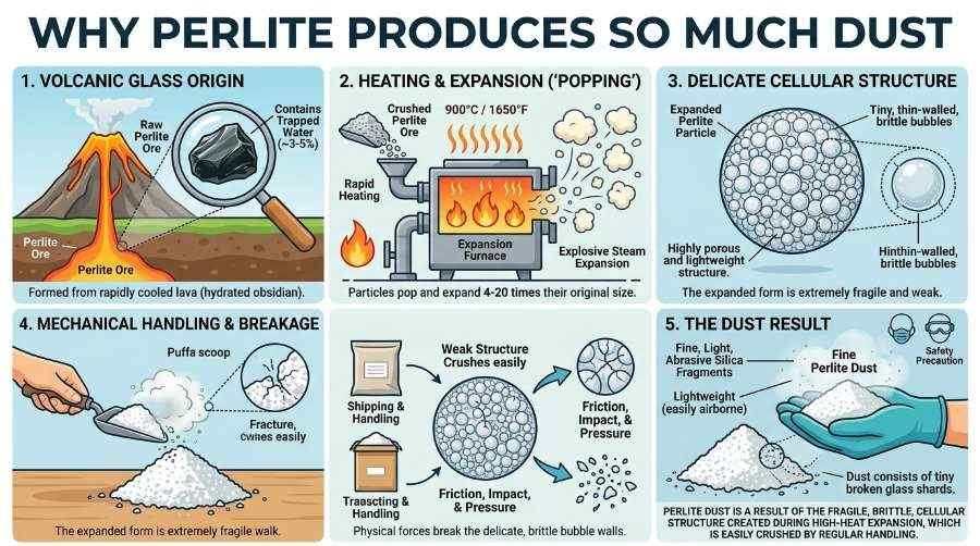 what is perlite dust
