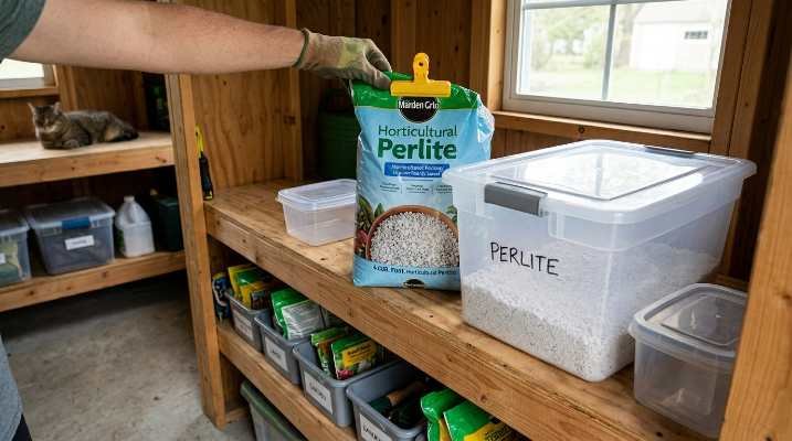 how to handle perlite safely
