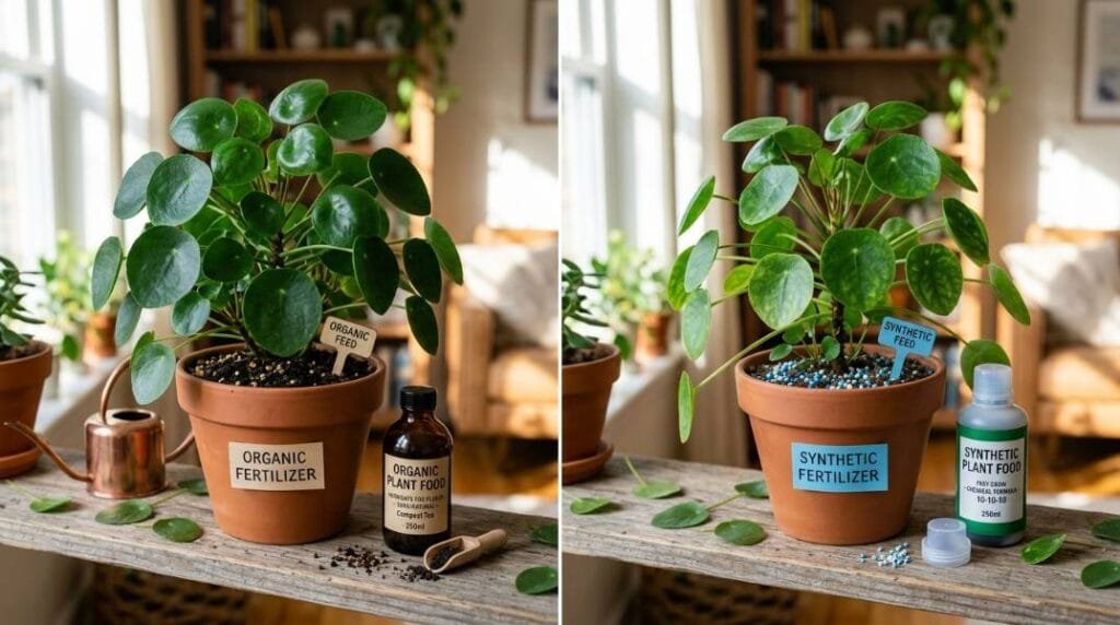 synthetic vs organic fertilizer
