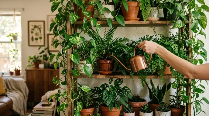 long-spout watering cans for indoor plants