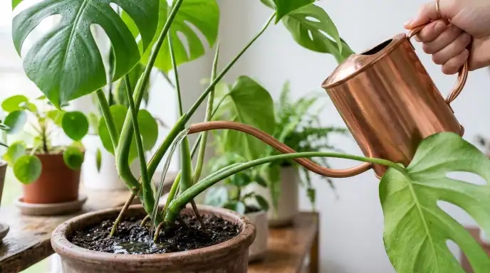 long-spout watering cans for indoor plants