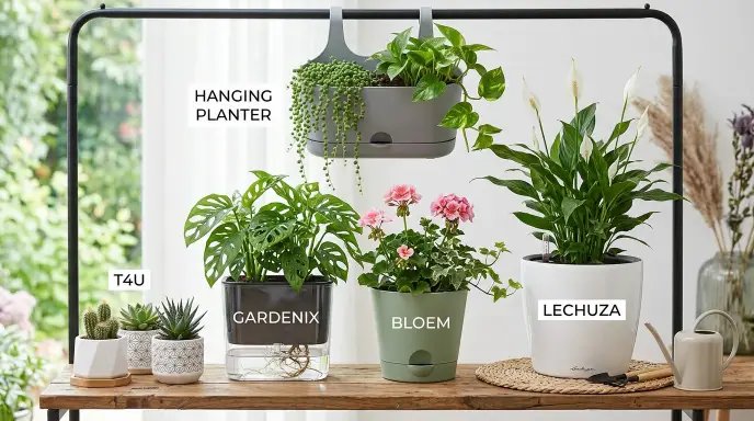 Best self-watering pots 2026 – top picks tested and reviewed including Gardenix, Bloem, and Lechuza