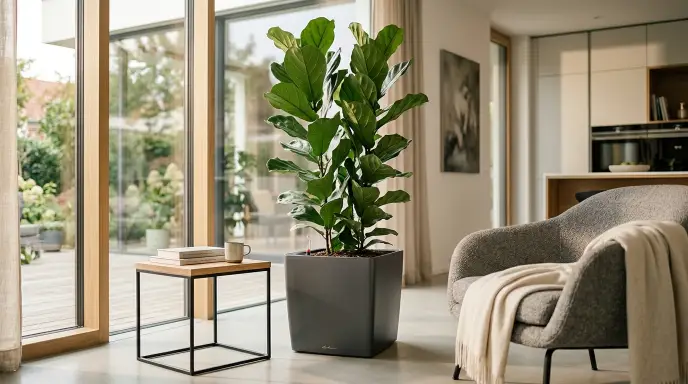 Lechuza Classico self-watering planter with float indicator – best premium self-watering pots 2026.