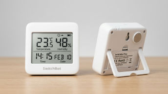 switchbot-plus-thermometer-hygrometer showing 48% humidity
